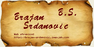 Brajan Srdanović vizit kartica